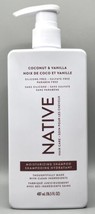 Native Moisturizing Shampoo Coconut &amp; Vanilla 487 mL(16.5 FL OZ) NEW - £7.98 GBP