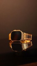 24k Gold Plated Apple Watch ULTRA 2 49mm Zircon Diamonds Engraved 24k Gold Band - $4,559.05