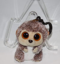 Ty Beanie BOOs SPIKE Hedgehog Key Clip 3.5" Plush Stuffed Animal Soft Mi... - $10.40