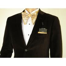 Men's Velvet Blazer Sport Coat Two Button Side Vents GEORGIO COSANI 491 Brown image 5
