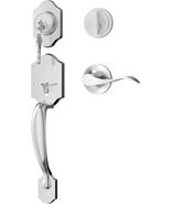 Front Door Handle and Deadbolt Set, Brushed Nickel Front Door Lock Set w... - $44.50