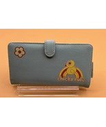 A Vintage Rare David &amp; Goliath Chicks Rule Wallet Blue and Yellow - $13.86