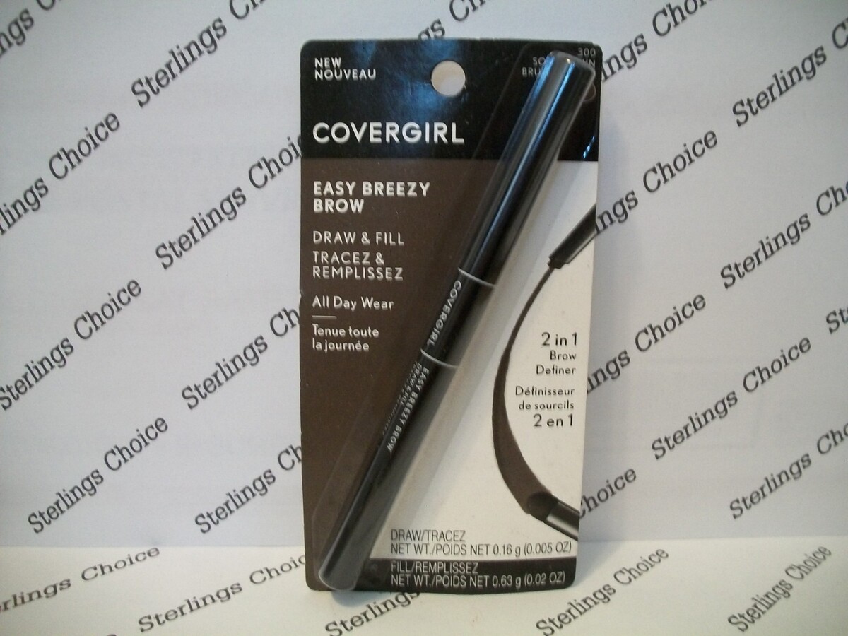 Covergirl Easy Breezy Brow Draw & Fill 2 in 1 Brow Definer #300 Soft Brown - $29.64 Covergirl Easy Breezy Brow Draw & Fill 2 in 1 Brow Definer #300 Soft Brown - $29.64