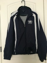 Sport Tek East Forsyth Eagles Men&#39;s Blue Jacket Full Zip Lined Size Large L - $42.41