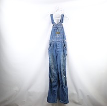 Vintage 50s 60s Womens 26 Thrashed Sanforized Cotton Flared Denim Overal... - $118.75