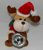 Kids Of America Animated Singing Santa Reindeer With Steering Wheel - £15.49 GBP