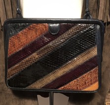 Vintage Palizzio Snakeskin Handbag Shoulder Purse - £25.93 GBP
