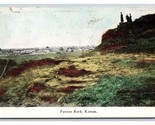 People IN Piedi Su Pawnee Rock Kansas Ks 1908 DB Cartolina T5 - $5.08