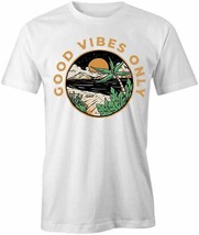 Good Vibes Only T Shirt Tee Short-Sleeved Cotton Positive Clothing S1WCA514 - £16.67 GBP+