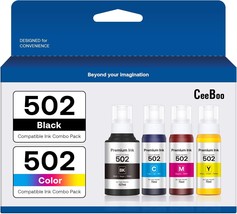 502 High Capacity Compatible Refill Ink Bottles Replacement for Epson 50... - £41.65 GBP