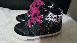  Venice Black Purple White  Toddler  Girl Shoes Size 25 EU - £13.32 GBP