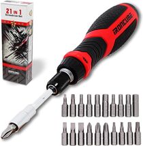 Multi Ratcheting Screwdriver Set: 21 in 1 Magnetic Multiple bits Suitabl... - $17.82