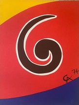 Alexander Calder, Sky Swirl 1974 Lithograph Flying Colors Braniff Airlines Art - £665.32 GBP