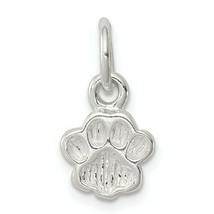 NEW Sterling Silver Textured Paw Print Charm REAL SOLID .925 Sterling Silver - £13.92 GBP
