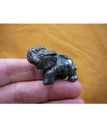 (Y-ELE-ST-570) ELEPHANT gemstone BLACK carving gem figurine SAFARI zoo T... - £11.01 GBP
