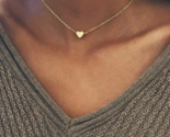 Tiny Heart Goldtone Choker Necklace - New - $16.99