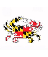 Maryland Flag Crab Car Refrigerator Die Cut Magnet NEW Fast Free Ship - £13.65 GBP