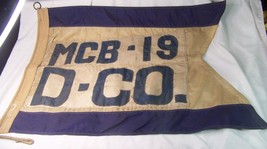 c1960 US ARMY MCB-9 D-CO MOVEMENT CONTROL BATTALIAN SIGNAL FLAG PENNANT - $98.99