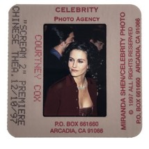 1997 Courtney Cox at &quot;Scream 2&quot; Premier Celebrity Transparency Slide 35mm C - £7.46 GBP