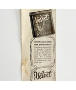 1911 Velvet Tobacco Advertisement Antique Pipe Tobacciana Spaulding Merr... - £29.62 GBP