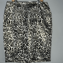 TALBOTS JACQUARD SHIMMER LEOPARD PRINT PENCIL SKIRT - £17.57 GBP