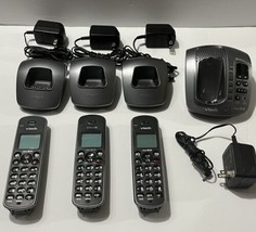 Vtech 3 Handset Cordless Phone System With Anwsering Machine #Cs6129-41 ... - $26.07