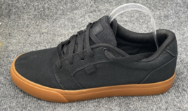 DC Shoes Men&#39;s Size 10.5 Skate Anvil TX Black Gum Outsole Sneaker Low Top - £22.95 GBP