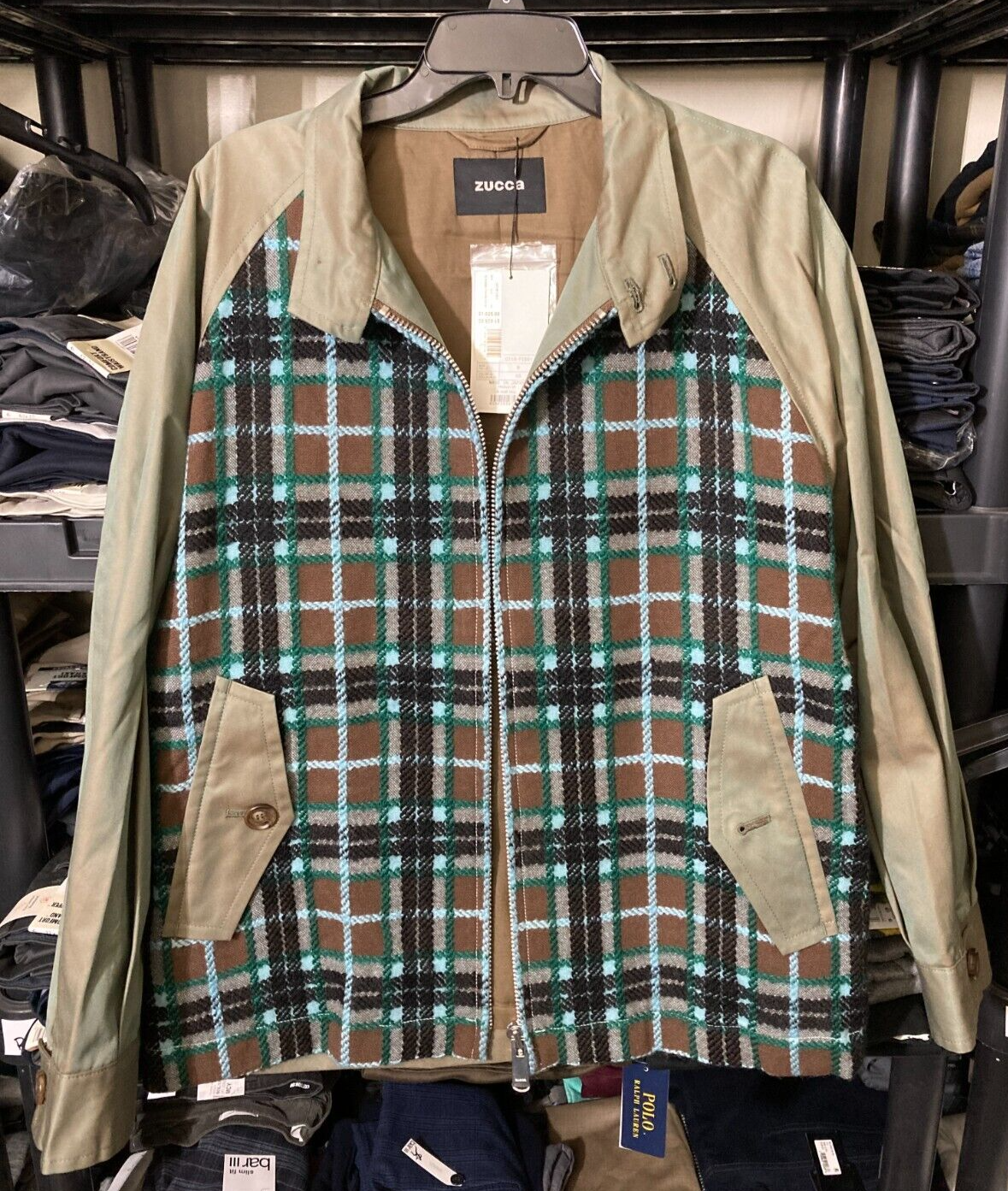 Zucca Men's 10 ROVING TARTAN CHECK Jacket Multicolor-Medium Item image 2