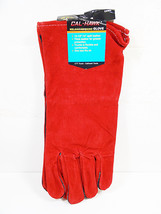 Leather Welding Gloves with Gauntlet Heavy Duty 13-1/2&quot; - 14&quot; Split Work Glove - £10.47 GBP