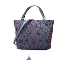 Luminous reflective bao Bag Geometric Tote Folding Shoulder Bags for women 2020  - £36.27 GBP