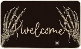 Hand Bone Halloween Welcome Doormat, Home Decor Low-Profile Switch Rug D... - $21.37