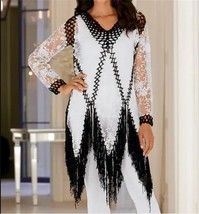 Women&#39;s Vacation Cocktail Church Dinner Occasions Wedding Tunic Top plus... - $79.19