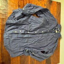 Orvis Men's Long Sleeve Blue Plaid Button-Up Shirt Size M Casual - $41.58