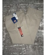 Dickies Boys Big Flex Waist, Flat Front, Straight Leg Pants Desert Sand,... - $20.00