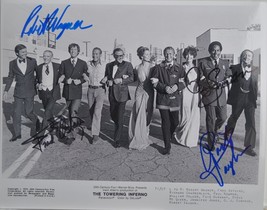 The Towering Inferno Cast Signed Photo x4 - Fred Astaire, Robert Wagner, Robert - £336.75 GBP