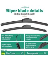 OEM 26&quot;+20&quot; Universal J/U Hook Wiper Blades - Quiet All-Season, Set of 2 - $468.13 MXN