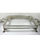 Vintage Oneida Silver Metal Tray Dish Buffet Chafing Stand ONLY 14.5&quot; x 10&quot; - £11.42 GBP