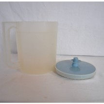VTG Tupperware 1.75 QT Sheer Pitcher with Blue Push Button Lid 1575-7 - $19.80