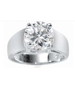 Women&#39;s CZ Solitaire Ring Silver 10 Cubic Zirconia Stone Sterling Silver - $1,422.65 MXN