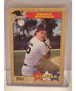Wade Boggs 1987 Topps #608  All Star  - Great Condition Baseball Cards  - £6.20 GBP