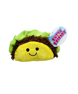 Fuzzy Friends Plush Toy Embroidered Happy Face Taco. 6” Lx4” - $15.35