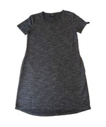 32 Degrees Women Size M Short Sleeve Casual T -SHIRT Dress Gray Pockets - $22.75