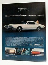 1967 Mercury Cougar White 2-door Classic Car Vtg Print Ad - £7.84 GBP