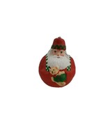 Dept. 56 Santa Claus Holding a Teddy Bear Roly Poly Christmas 7 inch Orn... - £11.59 GBP