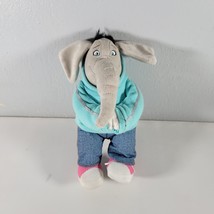 Sing Movie Elephant and Pig Plush Meena Beanie With Hoodie 9&quot; Illumination 2000 - £10.27 GBP