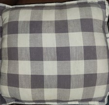 Boho Gingham  Decorative Throw Pillow Sofa Couch Double Sided - £7.00 GBP