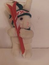 Dakin 1986 Sno Bunny 15-6720 With A Pair Of Skis Approx. 10&quot; Tall Mint W... - $59.99