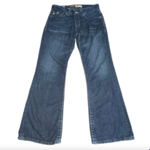 Mens BIG STAR Buckle Orion Slim Boot Stitch Medium Wash Denim Blue Jeans... - $34.95
