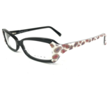 Etro Eyeglasses Frames VE 9825 COL.6RD Black White Cat Eye Paisley 53-14... - $46.59