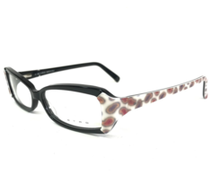 Etro Eyeglasses Frames VE 9825 COL.6RD Black White Cat Eye Paisley 53-14-135 - £36.64 GBP